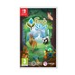 Colorful game cover featuring "Fresh Start - Switch" by MERGE GAMES, with vibrant illustrations of animals and nature, set against a green forest background.