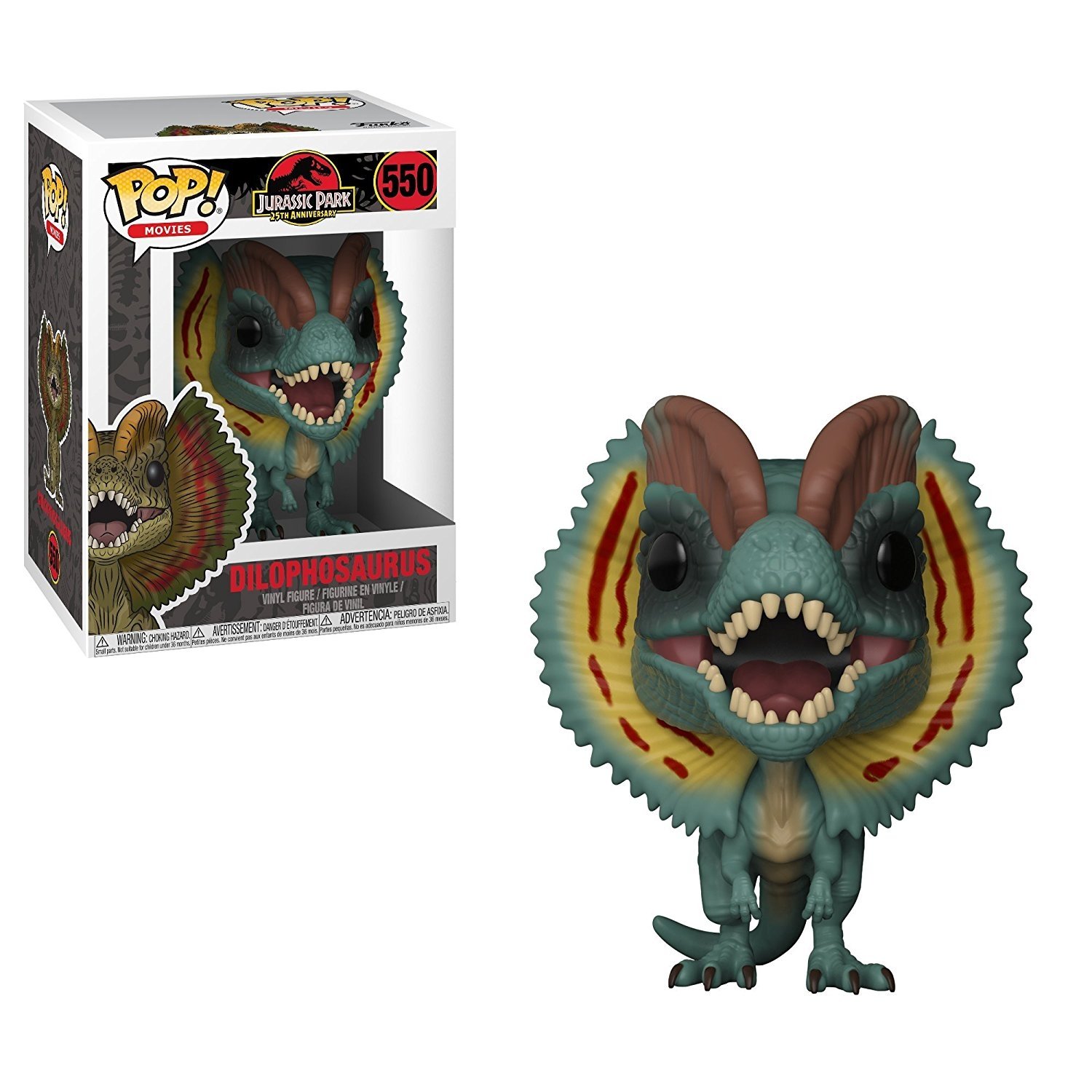 Jurassic World Toys Funko POP Movies: Jurassic Park - Dilophosaurus W/ Chase