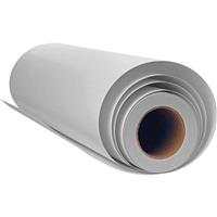 Rolled white Hahnemuehle Hemp paper, 290gsm, 36 inches wide, 12 meters long, showcasing a smooth texture ideal for high-quality art prints.