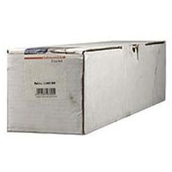 White cardboard box containing Hahnemühle Museum Etching paper, 36 inches wide, 12 meters long, and 350gsm weight, featuring a printed label and barcode on one side.