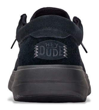 HEYDUDE Men's Wally X Suede Shoes in Black - image 5