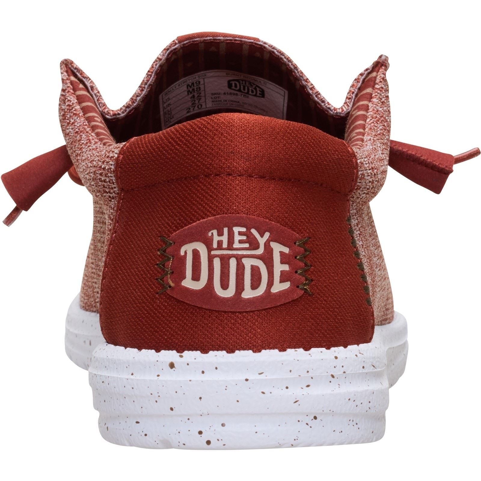 HEYDUDE Wally Stretch Sox Polyester Men's Burnt Red/Multi Loafers - image 2