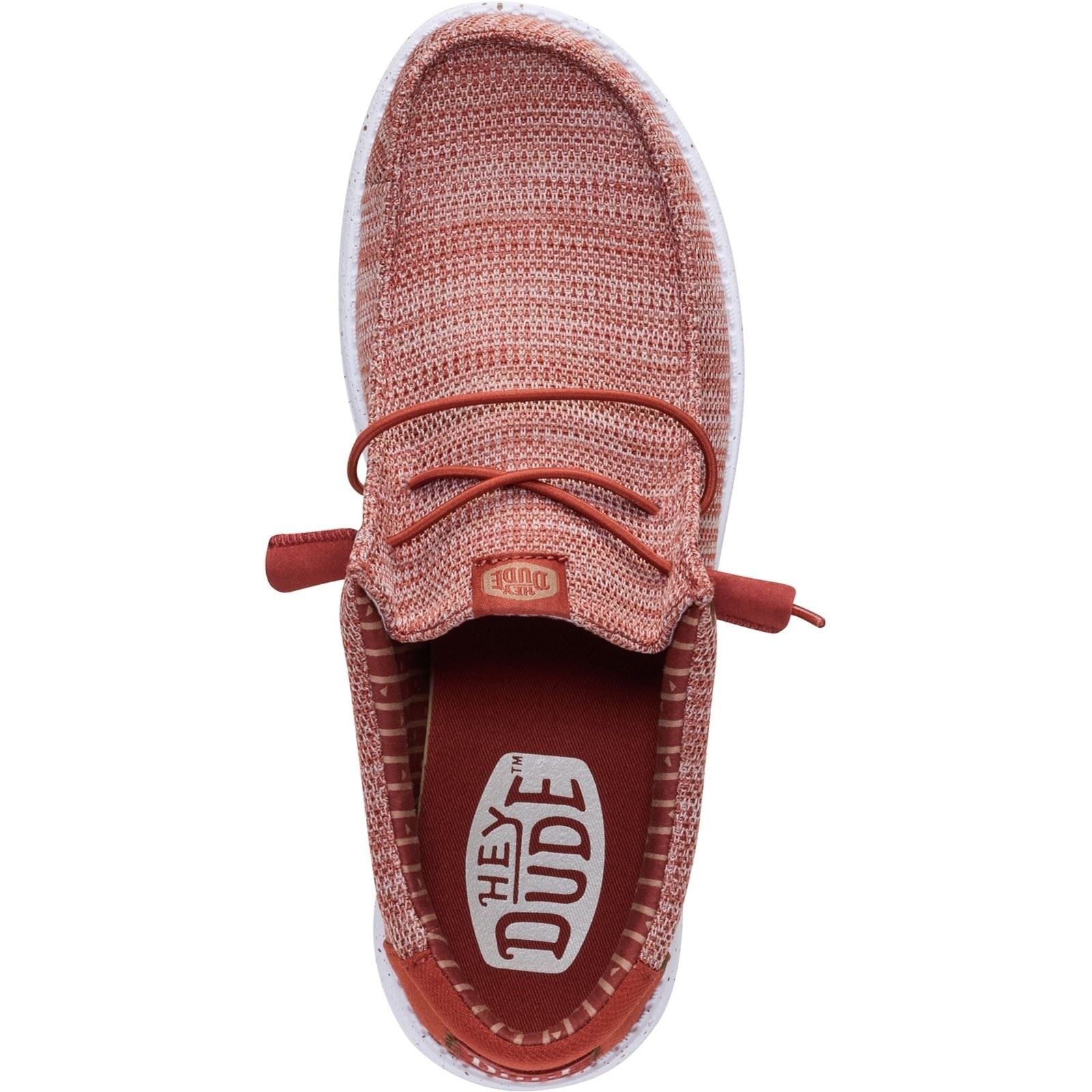 HEYDUDE Wally Stretch Sox Polyester Men's Burnt Red/Multi Loafers - image 4