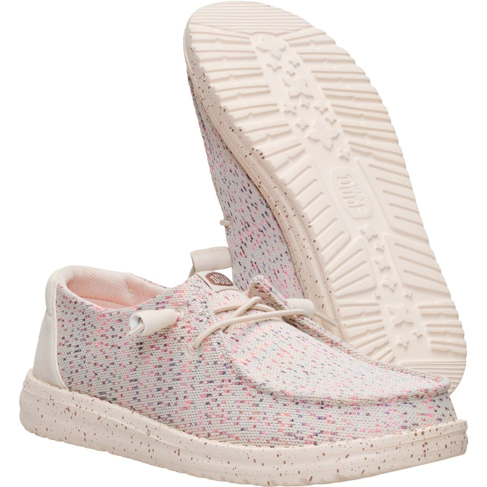 HEYDUDE Wendy Stretch Polyester Women's Taupe/Multi Loafers - image 4