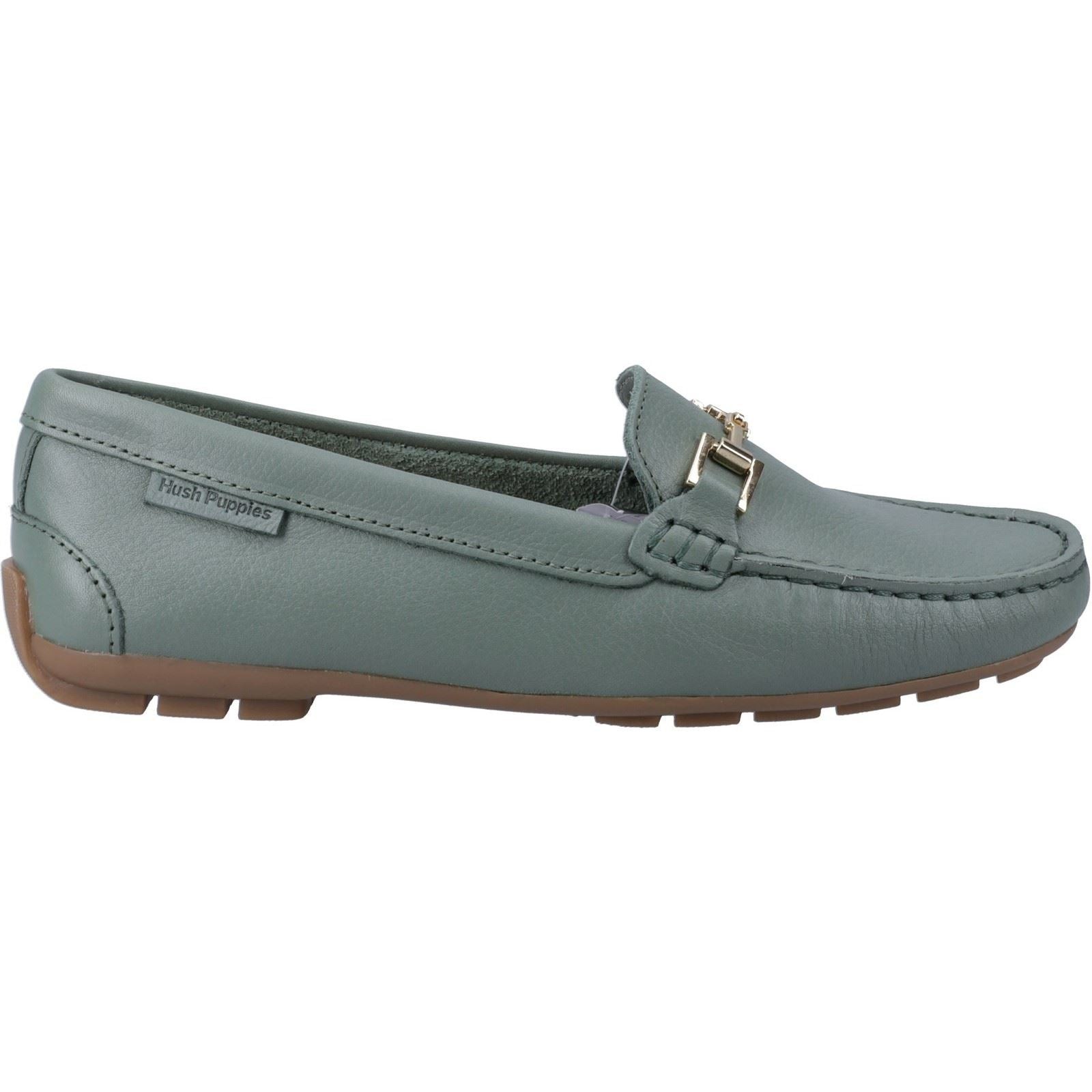 Hush Puppies Eleanor Leather Women's Sage Loafers - image 4