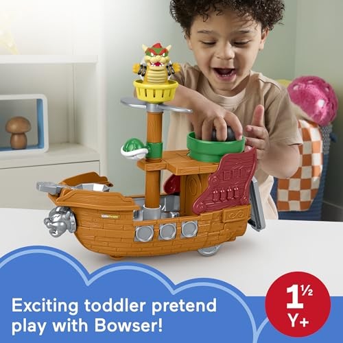 Little People Super Mario Bowsers Airship Playset - image 2