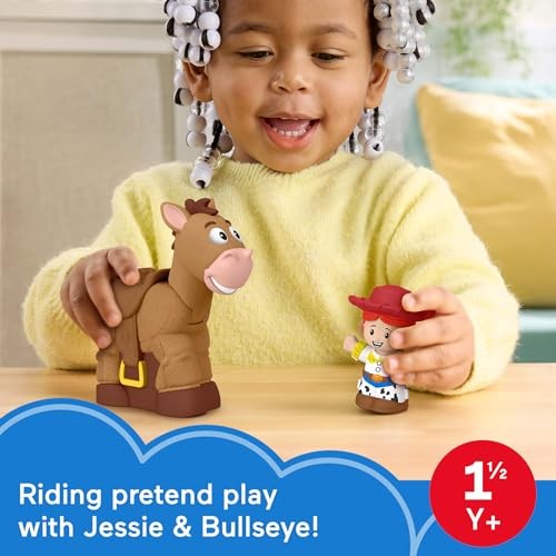 Little People Toy Story Bobbin Bullseye and Jessie Figures Disney - image 3