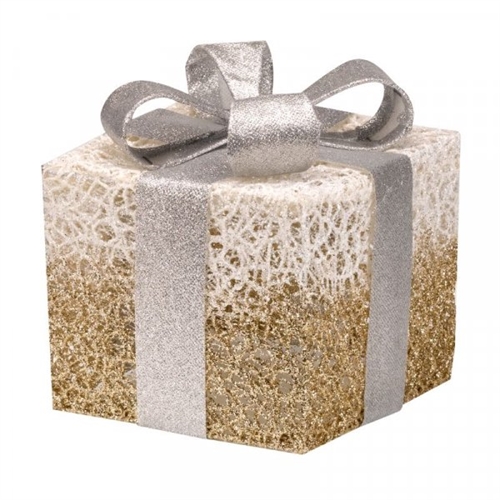 Marco Paul Gold Sparkly Faux 3 Piece Gift Box - image 4
