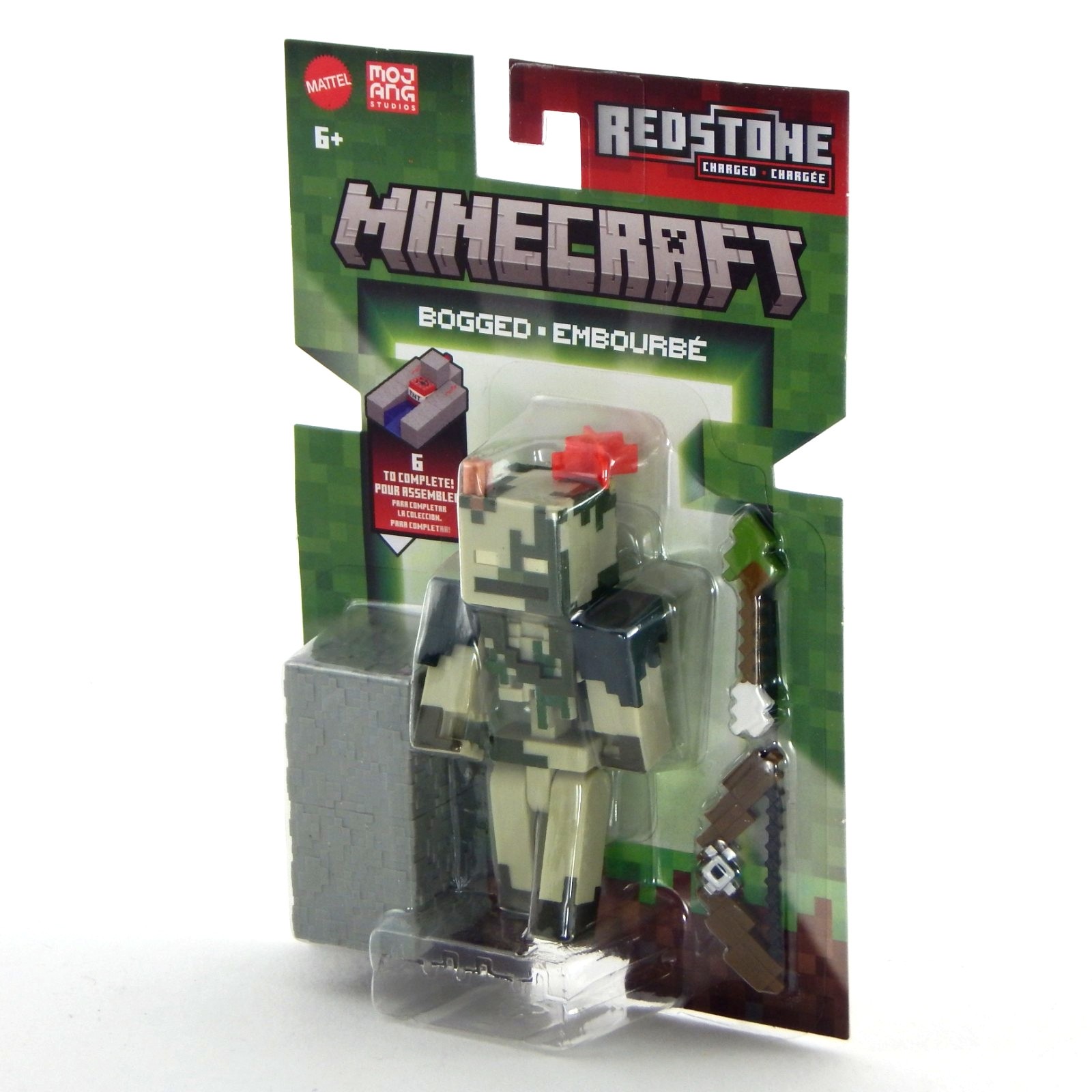 Minecraft Redstone Bogged Figure with Building Piece - image 3