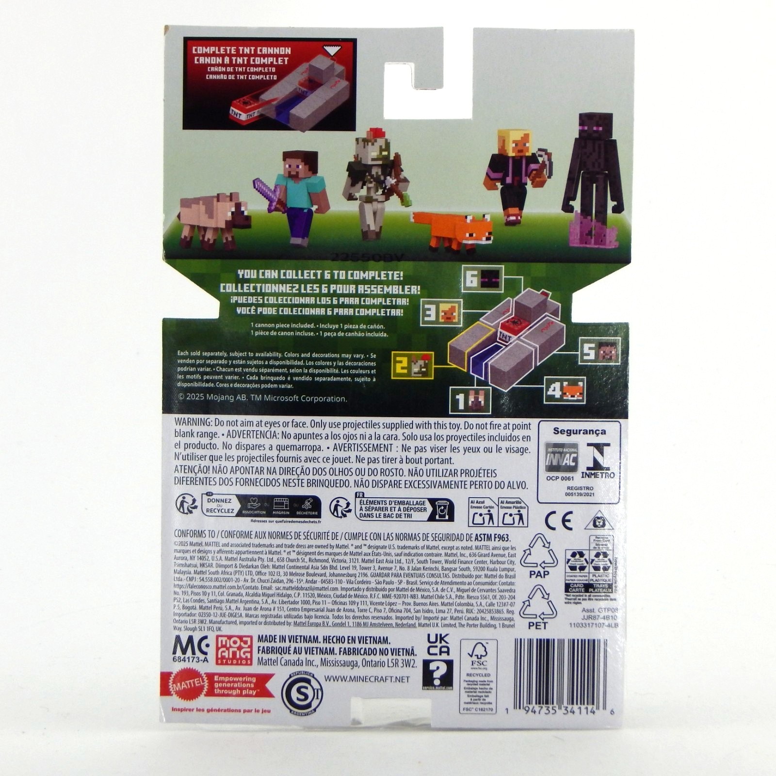 Minecraft Redstone Bogged Figure with Building Piece - image 4