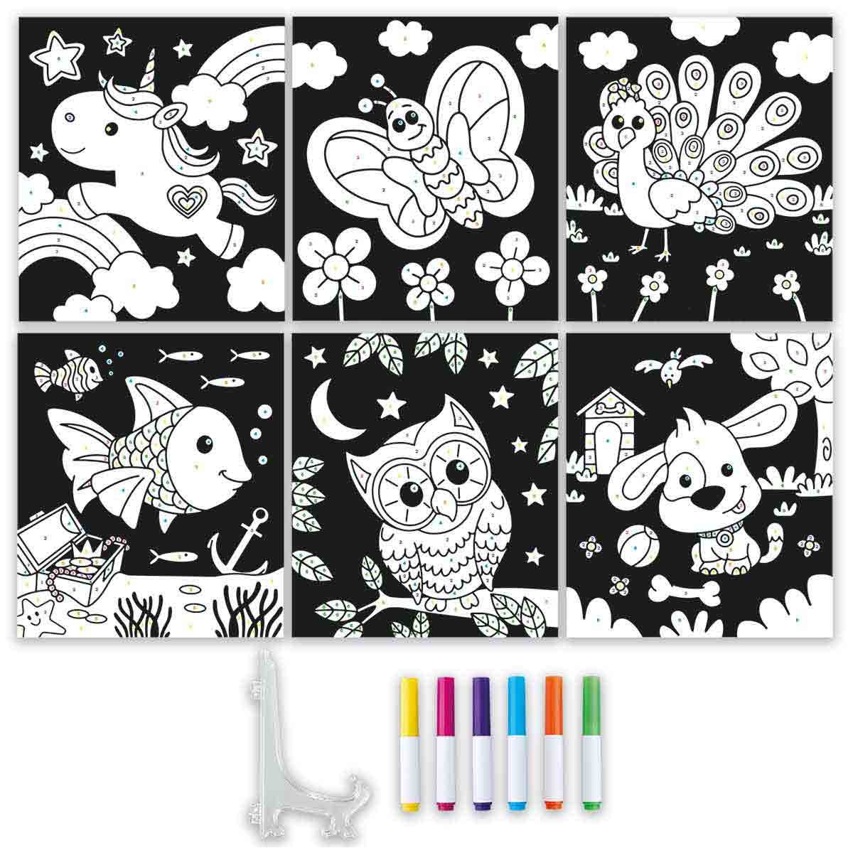 Out of the Box Colour By Numbers Craft Set - image 2