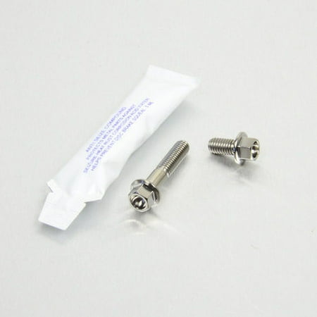 Pro-Bolt Stainless Steel Rear Brake Disc & Caliper Guard Mount Bolt Kit featuring two gold bolts and a packet of thread locker, designed for durability and performance.