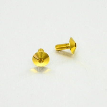 Pro-Bolt stainless steel rear brake reservoir mount bolt kit featuring two gold bolts with a polished finish and a flat, rounded head design.