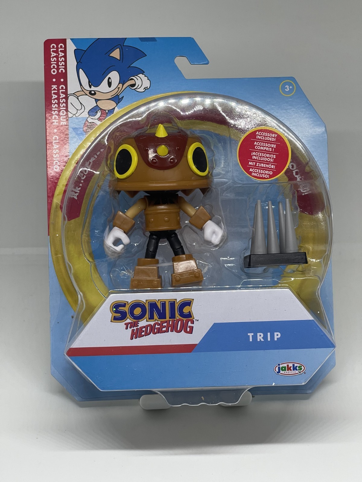 JAKKS Pacific Sonic the Hedgehog 4” Espio Figure with Item Box Accessory