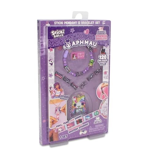 Sticki Rolls Aphmau Pendant and Bracelet Sticker Craft Set - image 3