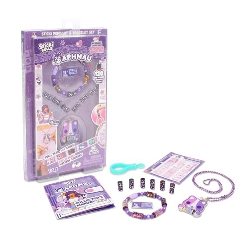 Sticki Rolls Aphmau Pendant and Bracelet Sticker Craft Set - image 4