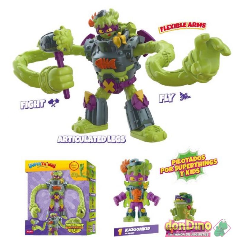 SuperThings Rivals of Kaboom - Superbot Power Arms Trasher Figure - image 2
