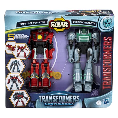 Transformers EarthSpark Cyber-Combiner Terran Twitch annd Robby Malto Figures - image 5
