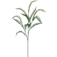 Artificial fern spray with long, slender green fronds on a single stem, 100cm tall by Leaf.