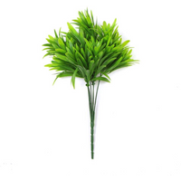 30cm fire-resistant mini leaf stem with vibrant green foliage and dense, realistic leaves.