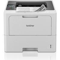 White Brother HL-L6210DW A4 Wi-Fi printer with paper tray and control panel on top.