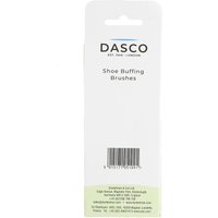 Dasco Shoe Buffing Brushes Twin Pack in white packaging with barcode and brand logo.