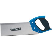 Draper Tenon Saw 300mm with a silver blade, black and blue ergonomic handle, and visible teeth.