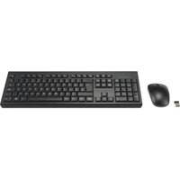 Black Kensington KM270 EQ wireless keyboard and mouse set with USB receiver.