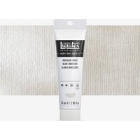 Liquitex Professional Heavy Body Acrylic Paint, 59ml tube, iridescent white with black label and silver accents.