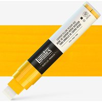 Yellow Liquitex Professional Marker with 15mm wide nib, black label, and white cap, featuring Cadmium Yellow Medium Hue.