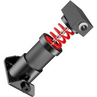 Black Moza SR-P Lite Brake Pedal Performance Kit with red spring and angular mounting brackets.