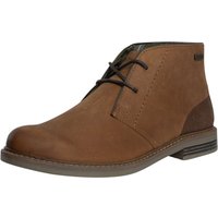 Brown Barbour Readhead Leather Boots with lace-up front and dark brown heel detail.