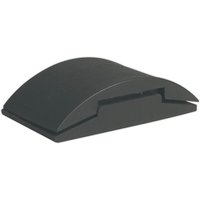 Black Sealey interlocking rubber sanding block with a curved top and grooved sides for grip.