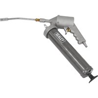 Sealey SA40 Pistol Air Grease Gun, silver with ergonomic handle and long nozzle.
