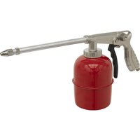 Sealey SA923 Paraffin Air Spray Gun with large inlet, red canister, silver nozzle, and ergonomic handle.