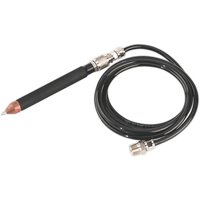 Black Sealey SA96 air engraver with copper tip and coiled hose attachment.