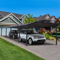 12' x 35' Palram Canopia Arcadia 10600 Grey Metal Carport (3.59m x 10.72m) - image 2