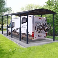 12' x 35' Palram Canopia Arcadia Alpine 10600 Grey Metal Carport (3.59m x 10.72m) - image 2
