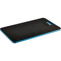 Black and blue Draper mechanic's foam mat with handle cutout and rectangular shape.