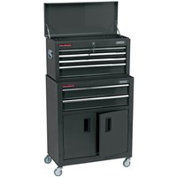 Draper 6 Drawer Roller Cabinet and Tool Chest - Black - image 4