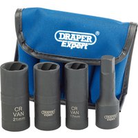 Draper 4 Piece 1/2" Drive Wheel Nut Impact Socket Set - image 2