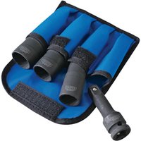 Draper 4 Piece 1/2" Drive Wheel Nut Impact Socket Set - image 3