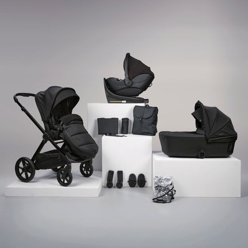 Bababing Raffi 2 Plus Free Stroller 12 Piece Travel Bundle - Gloss Black | Fast & Easy 365 Day Returns - image 2