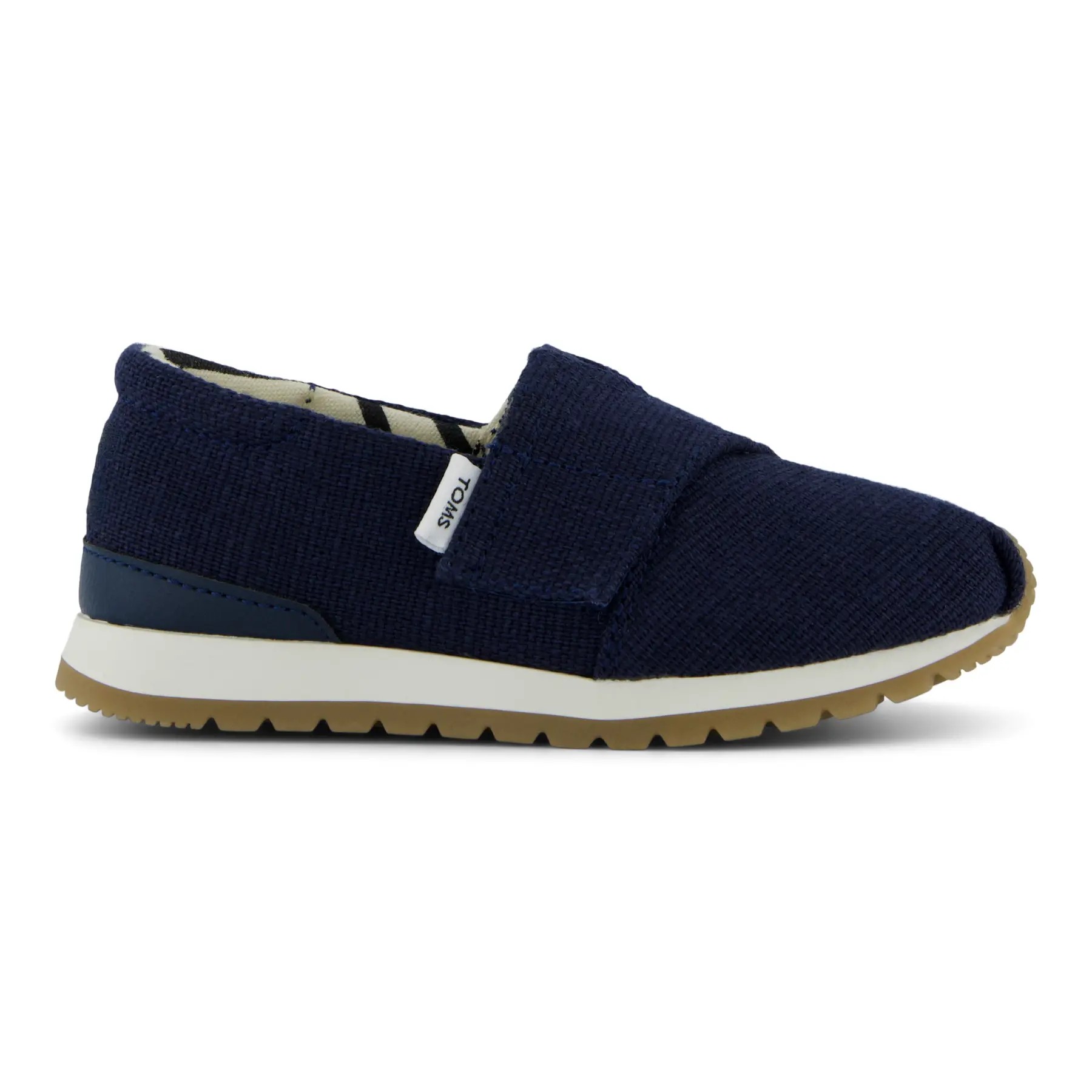 TOMS Resident Plus Toddler Sneaker Navy Heritage Canvas