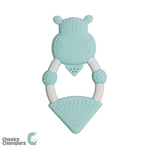 Cheeky Chompers Chewy the Hippo Textured Baby Teether - image 2