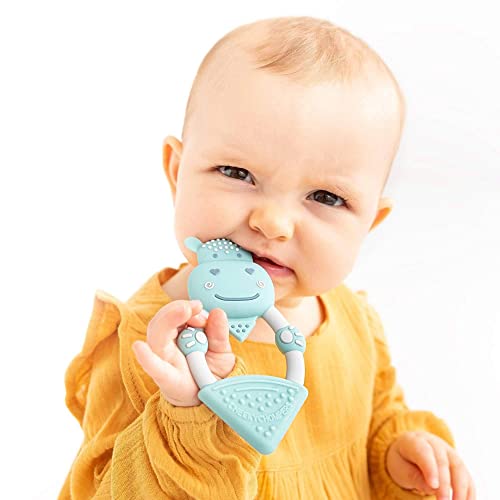 Cheeky Chompers Chewy the Hippo Textured Baby Teether - image 5