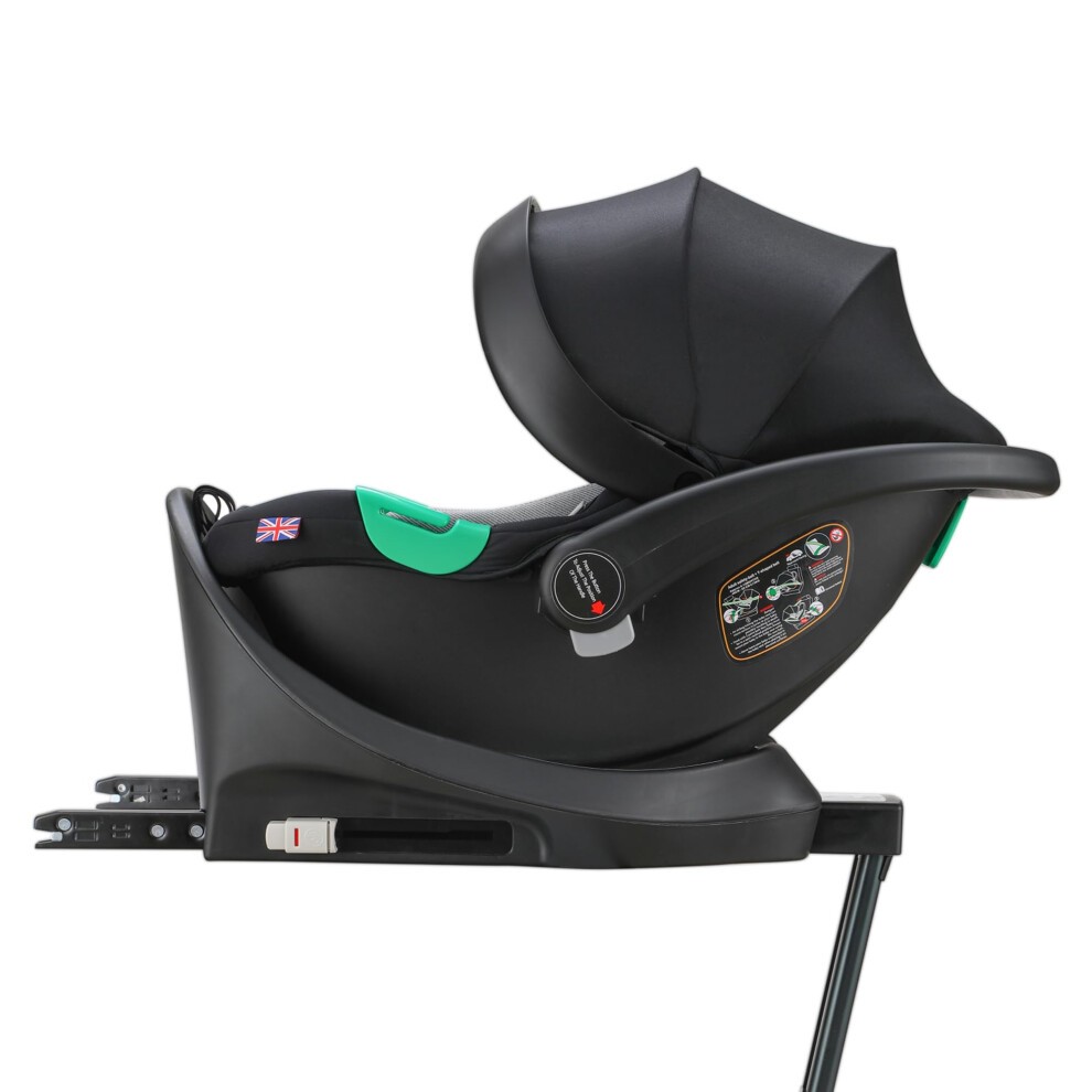 Cozy N Safe Snowdon (40-85cm) i-Size Child Car Seat Carrier &amp; Base - Black/Grey - image 2