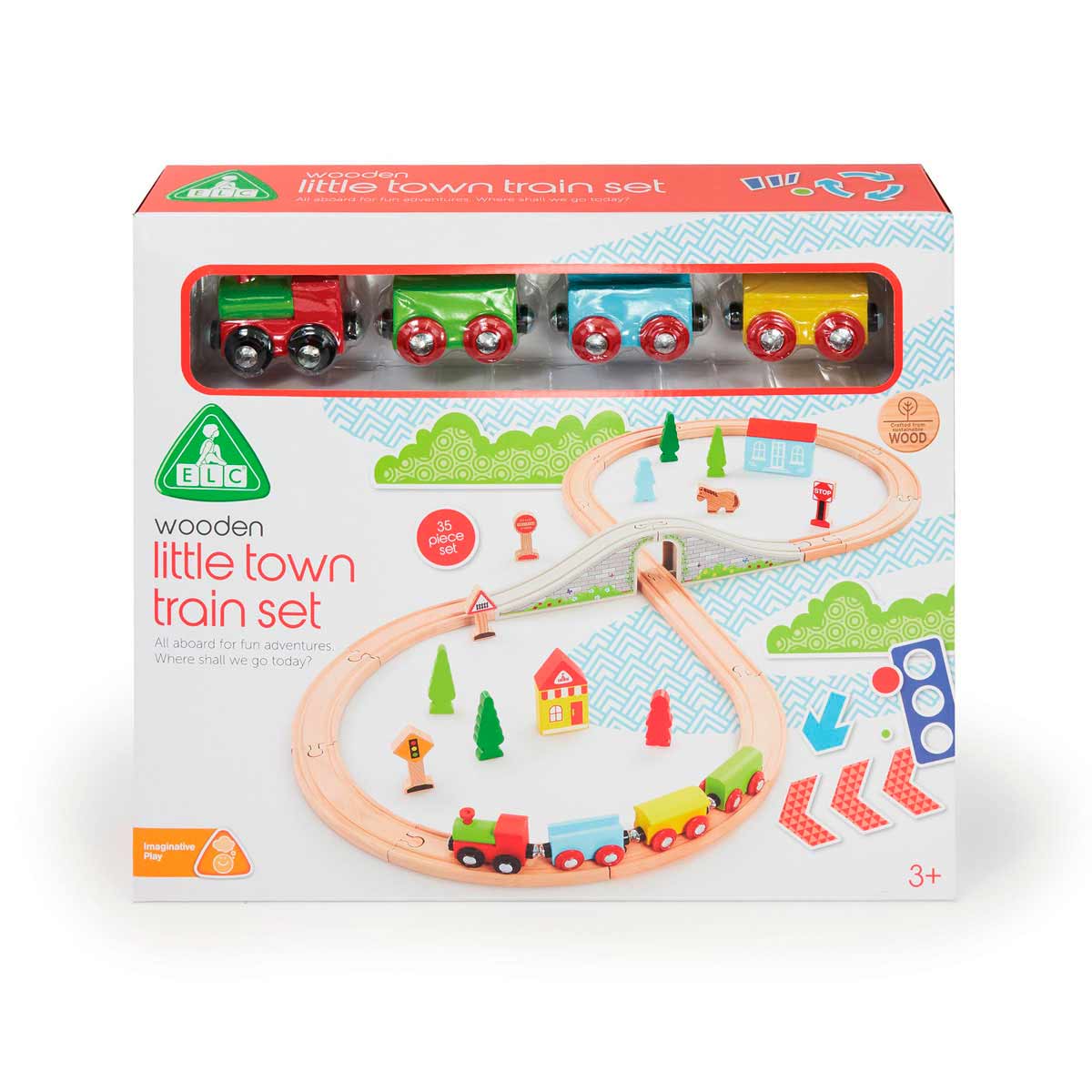 Early Learning Centre Wooden Little Town Train Set - image 2