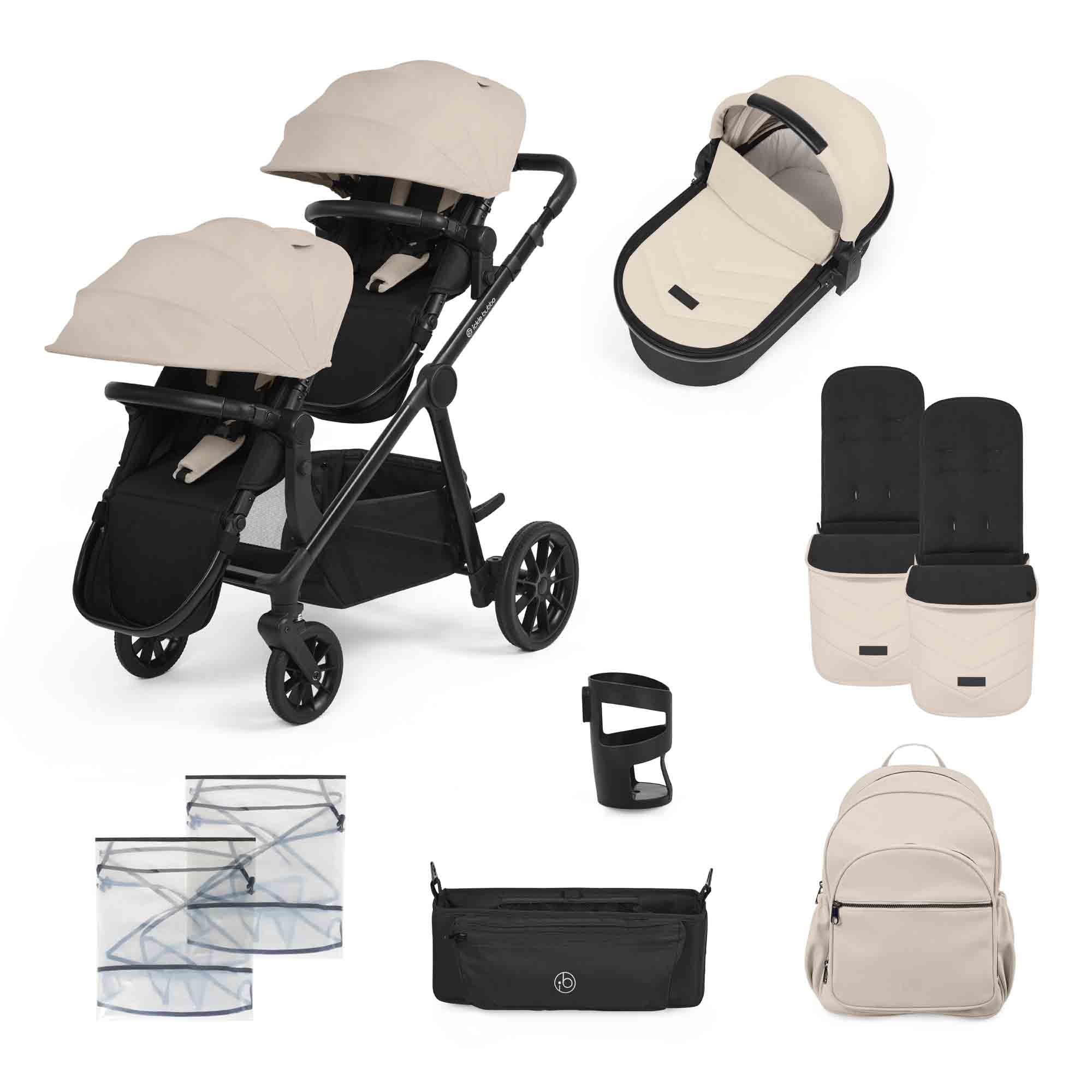 Ickle Bubba Virgo Duo Pushchair 11 Piece- Black - image 2