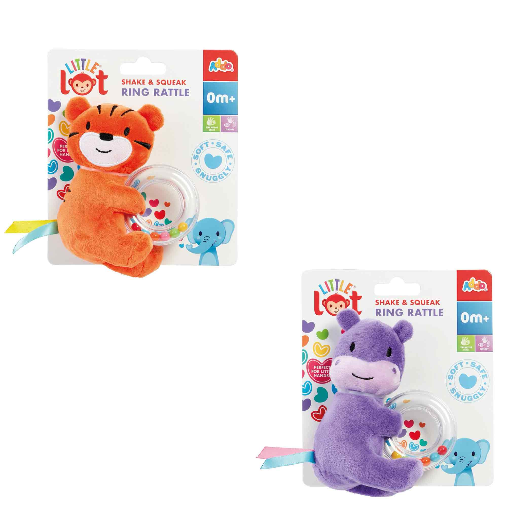Little Lot Shake and Squeak Ring Rattle (Styles Vary) - image 3
